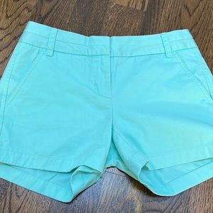 Teal, J Crew Chino shorts
